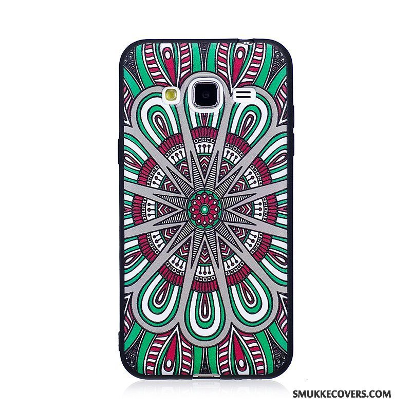 Etui Samsung Galaxy J3 2016 Relief Telefontrend, Cover Samsung Galaxy J3 2016 Malet