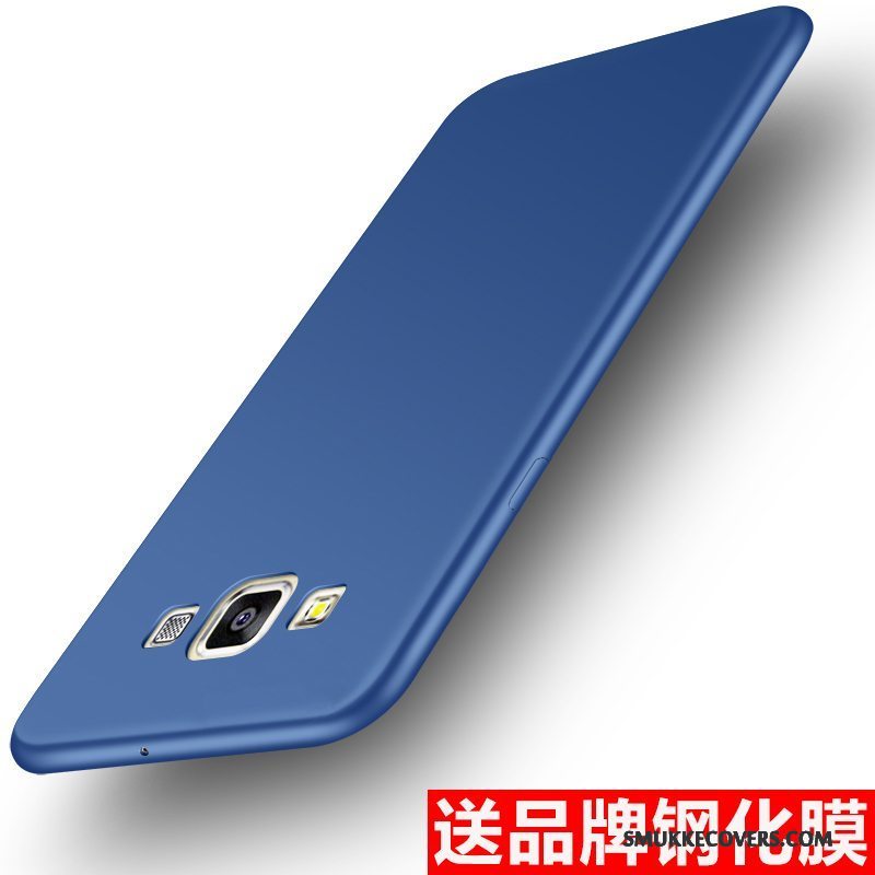 Etui Samsung Galaxy J3 2016 Tasker Nubuck Anti-fald, Cover Samsung Galaxy J3 2016 Beskyttelse Telefonmørkeblå