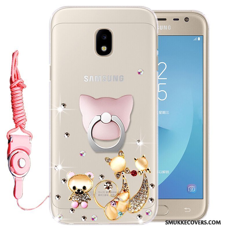 Etui Samsung Galaxy J3 2017 Beskyttelse Telefonguld, Cover Samsung Galaxy J3 2017 Blød Anti-fald