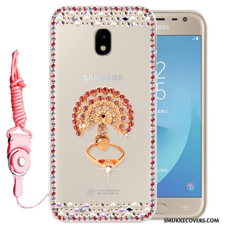 Etui Samsung Galaxy J3 2017 Beskyttelse Telefonguld, Cover Samsung Galaxy J3 2017 Blød Anti-fald