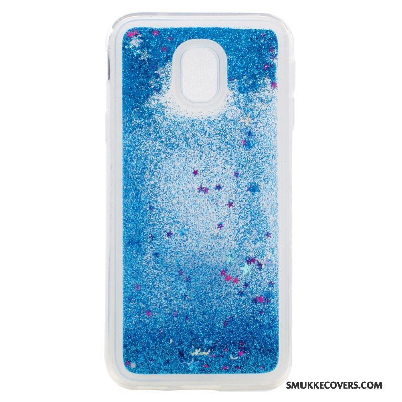 Etui Samsung Galaxy J3 2017 Beskyttelse Telefonquicksand, Cover Samsung Galaxy J3 2017 Tasker Blå Anti-fald