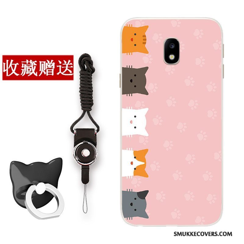 Etui Samsung Galaxy J3 2017 Blød Grøn Lille Sektion, Cover Samsung Galaxy J3 2017 Cartoon Telefonfrisk