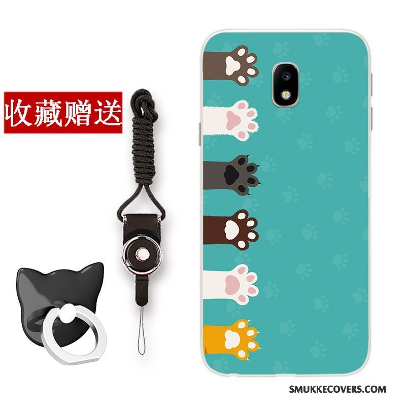 Etui Samsung Galaxy J3 2017 Blød Grøn Lille Sektion, Cover Samsung Galaxy J3 2017 Cartoon Telefonfrisk