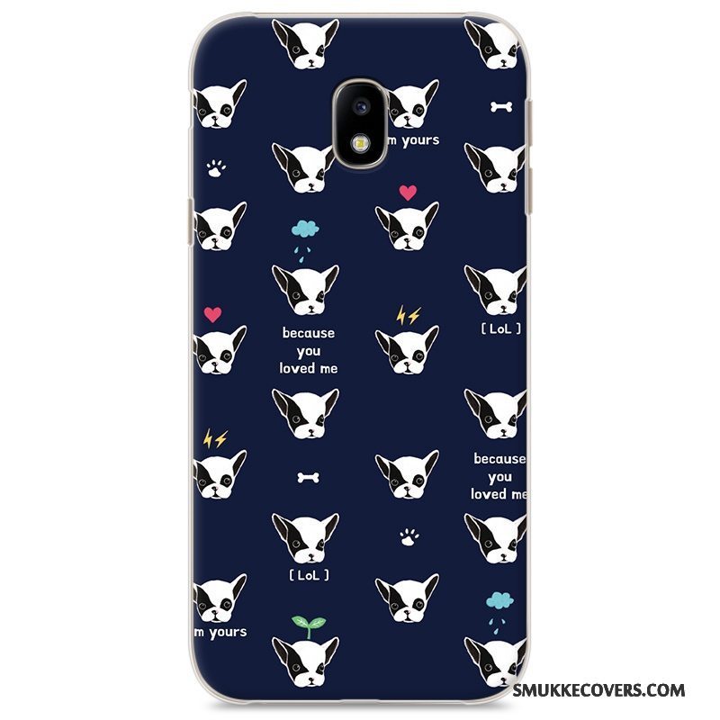 Etui Samsung Galaxy J3 2017 Cartoon Telefonhård, Cover Samsung Galaxy J3 2017 Malet Anti-fald Lyserød