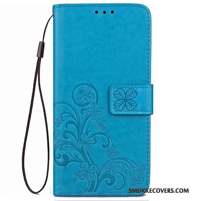 Etui Samsung Galaxy J3 2017 Læder Lyseblå, Cover Samsung Galaxy J3 2017 Folio