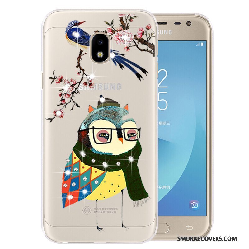 Etui Samsung Galaxy J3 2017 Tasker Anti-fald Telefon, Cover Samsung Galaxy J3 2017 Cartoon Af Personlighed Lilla