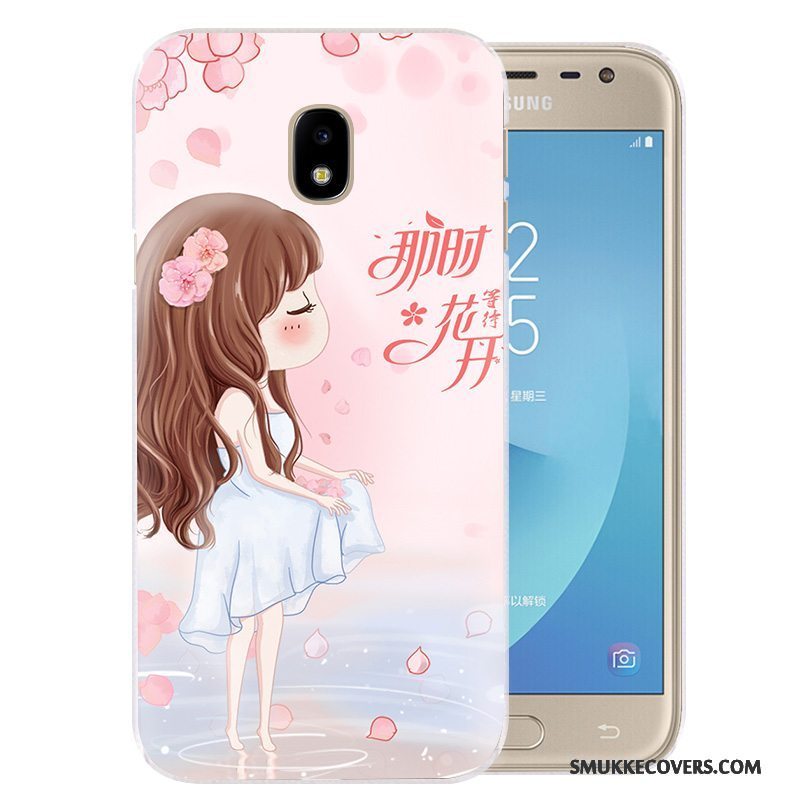 Etui Samsung Galaxy J3 2017 Tasker Anti-fald Telefon, Cover Samsung Galaxy J3 2017 Cartoon Af Personlighed Lilla