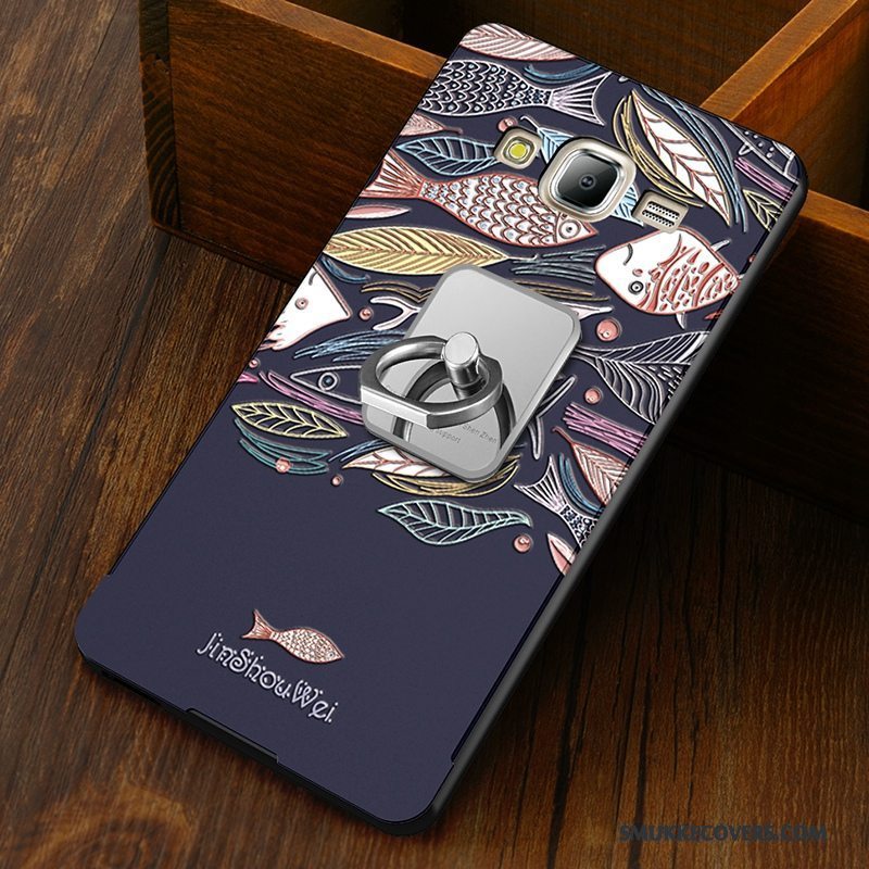 Etui Samsung Galaxy J5 2015 Beskyttelse Telefonhård, Cover Samsung Galaxy J5 2015 Cartoon Sort Anti-fald