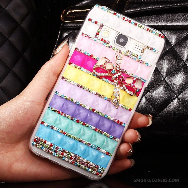 Etui Samsung Galaxy J5 2015 Cartoon Gennemsigtig Telefon, Cover Samsung Galaxy J5 2015 Strass Trend