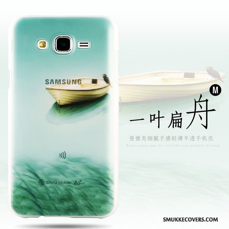 Etui Samsung Galaxy J5 2015 Farve Telefonbagdæksel, Cover Samsung Galaxy J5 2015 Malet Hård