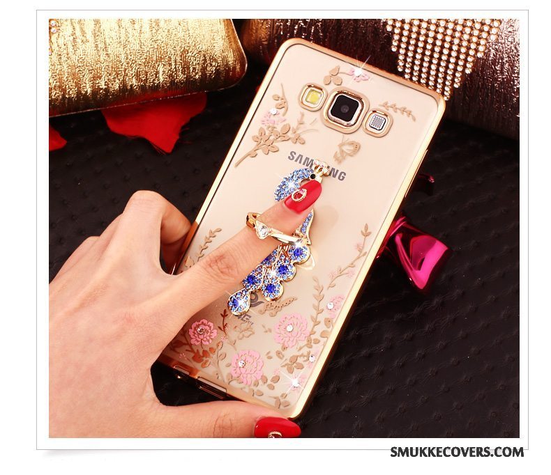 Etui Samsung Galaxy J5 2015 Silikone Lyserød Telefon, Cover Samsung Galaxy J5 2015 Beskyttelse Anti-fald