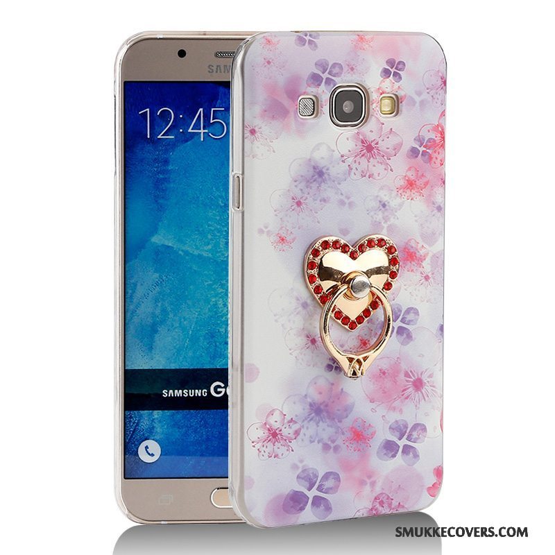 Etui Samsung Galaxy J5 2015 Support Lyserød Telefon, Cover Samsung Galaxy J5 2015 Beskyttelse Anti-fald