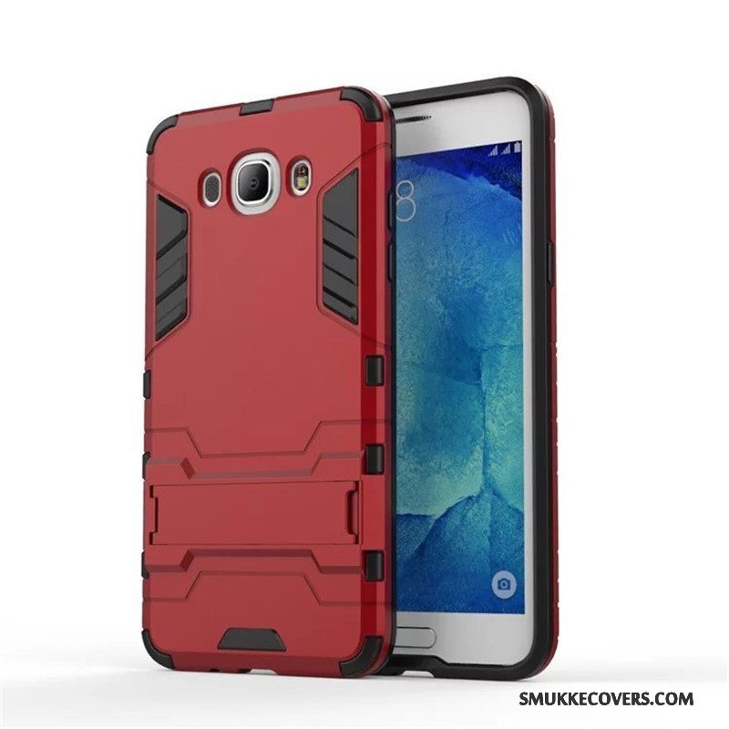 Etui Samsung Galaxy J5 2016 Beskyttelse Rød Telefon, Cover Samsung Galaxy J5 2016 Anti-fald Hård