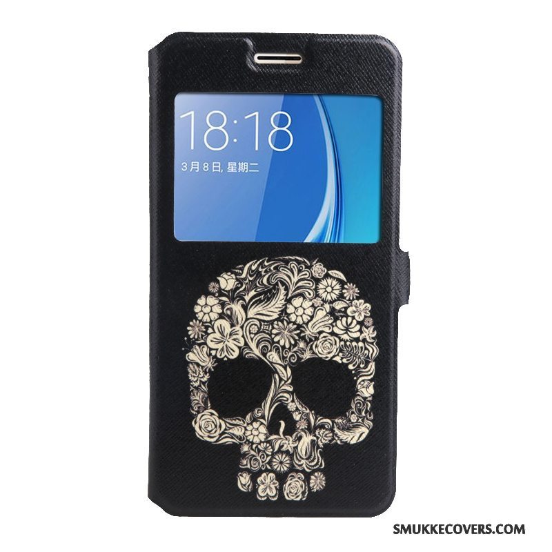 Etui Samsung Galaxy J5 2016 Beskyttelse Åbn Vindue Telefon, Cover Samsung Galaxy J5 2016 Folio Lilla