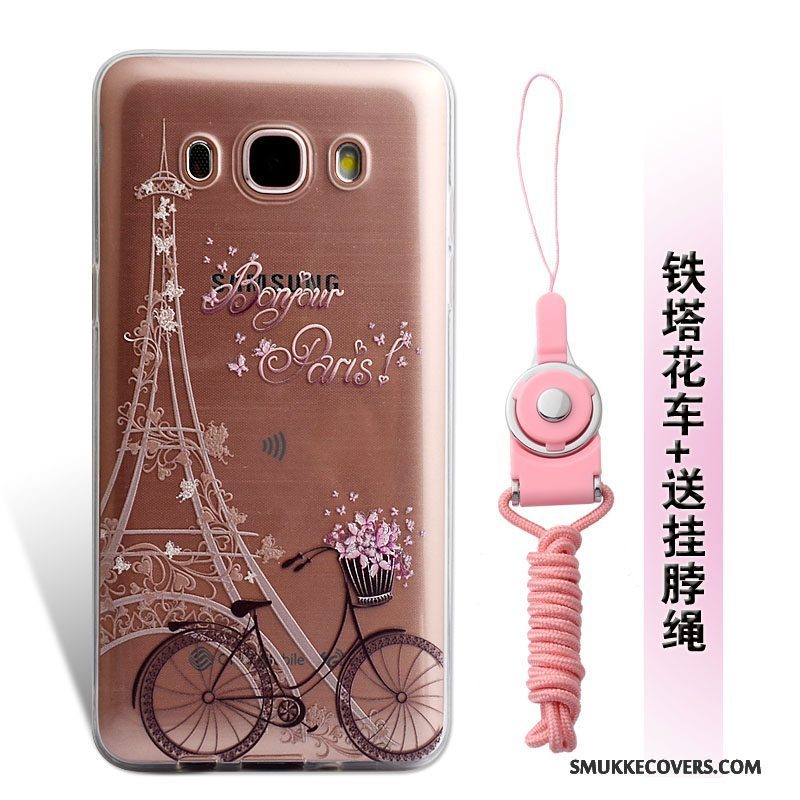 Etui Samsung Galaxy J5 2016 Blød Telefongul, Cover Samsung Galaxy J5 2016 Relief Hængende Ornamenter