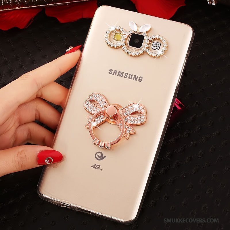 Etui Samsung Galaxy J5 2016 Silikone Guld Ring, Cover Samsung Galaxy J5 2016 Beskyttelse