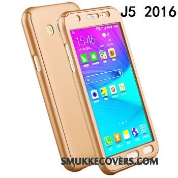 Etui Samsung Galaxy J5 2016 Tasker Guld Anti-fald, Cover Samsung Galaxy J5 2016 Beskyttelse Hård Telefon