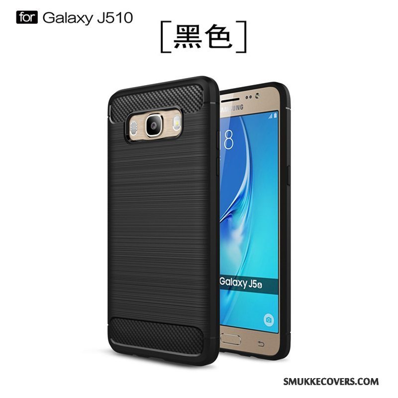 Etui Samsung Galaxy J5 2016 Tasker Sort Telefon, Cover Samsung Galaxy J5 2016 Beskyttelse Anti-fald