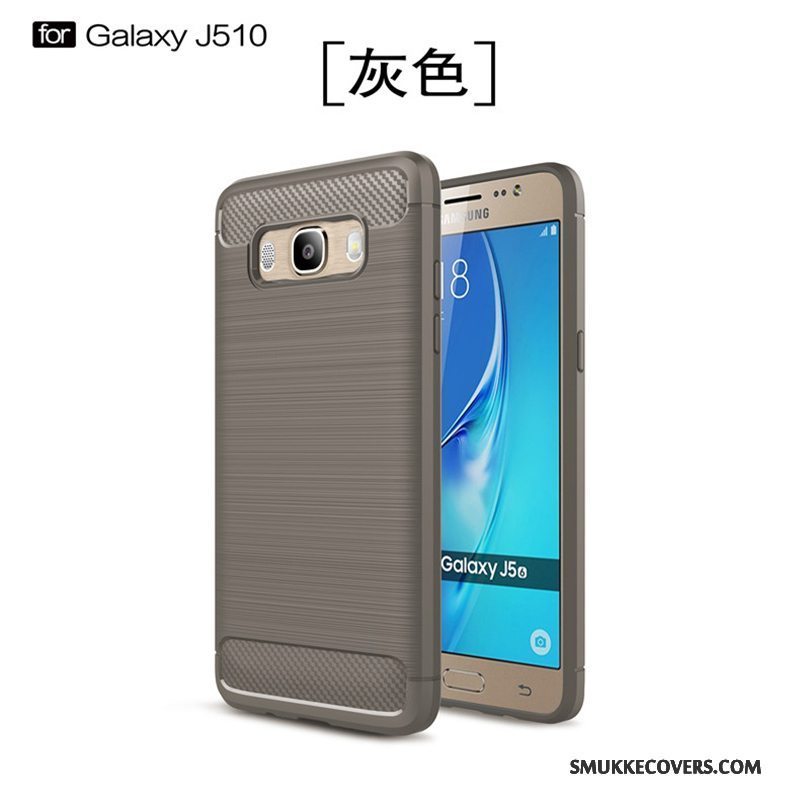 Etui Samsung Galaxy J5 2016 Tasker Sort Telefon, Cover Samsung Galaxy J5 2016 Beskyttelse Anti-fald