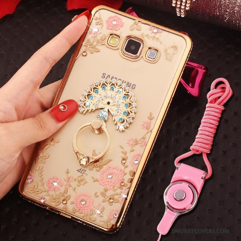 Etui Samsung Galaxy J5 2016 Tasker Telefonlyserød, Cover Samsung Galaxy J5 2016 Strass