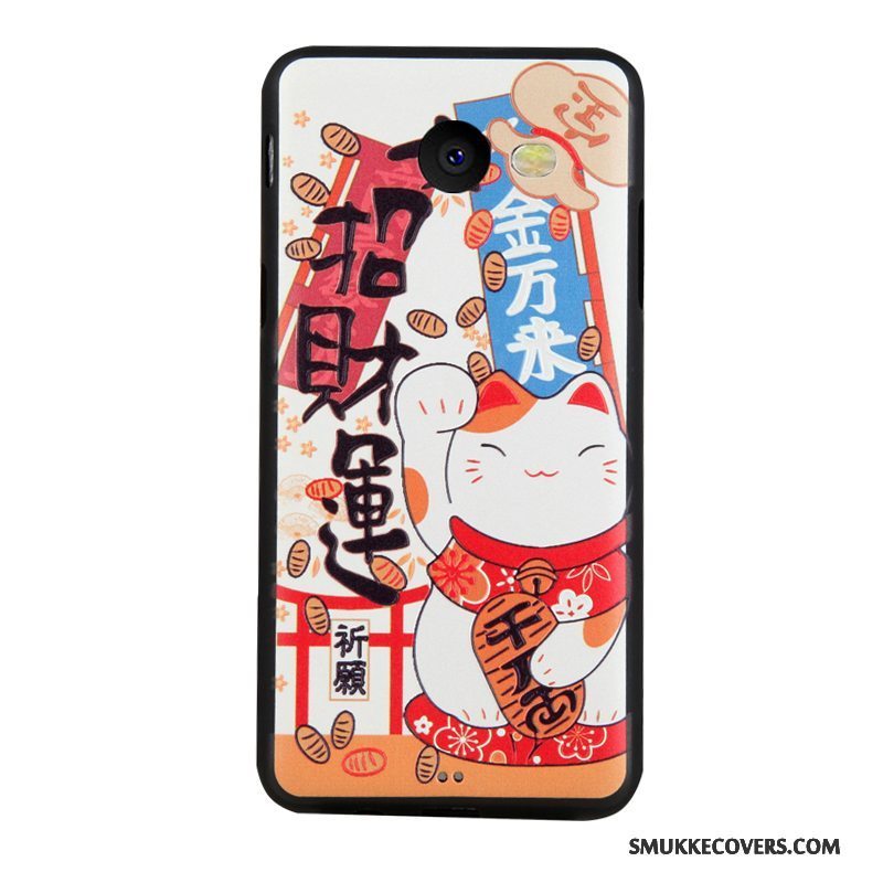 Etui Samsung Galaxy J5 2017 Blød Trend Telefon, Cover Samsung Galaxy J5 2017 Cartoon Blå Business