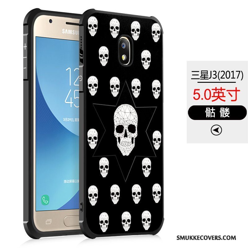 Etui Samsung Galaxy J5 2017 Malet Sort Trend, Cover Samsung Galaxy J5 2017 Relief Europa Telefon