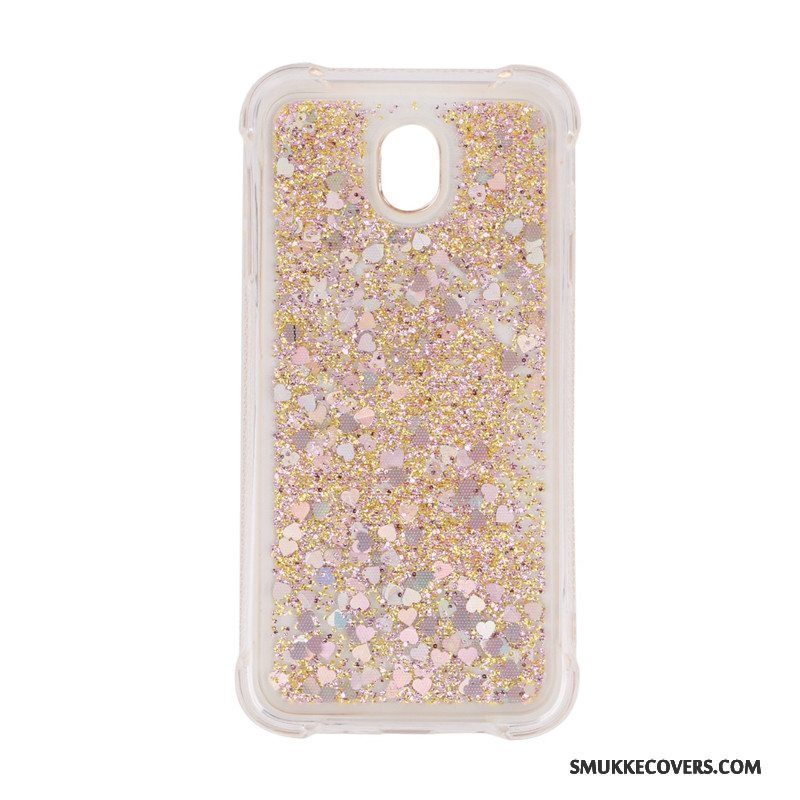 Etui Samsung Galaxy J5 2017 Quicksand Flydende, Cover Samsung Galaxy J5 2017 Anti-fald Lyserød