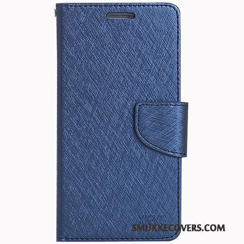 Etui Samsung Galaxy J5 2017 Silikone Telefonanti-fald, Cover Samsung Galaxy J5 2017 Læder Lyseblå