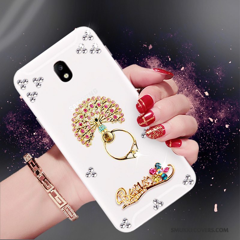 Etui Samsung Galaxy J5 2017 Strass Trend Telefon, Cover Samsung Galaxy J5 2017 Beskyttelse Europa Hvid