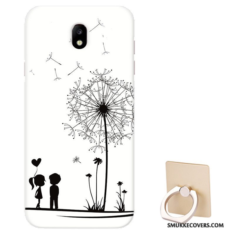 Etui Samsung Galaxy J5 2017 Support Sort Mønster, Cover Samsung Galaxy J5 2017 Beskyttelse Tilpas Europa