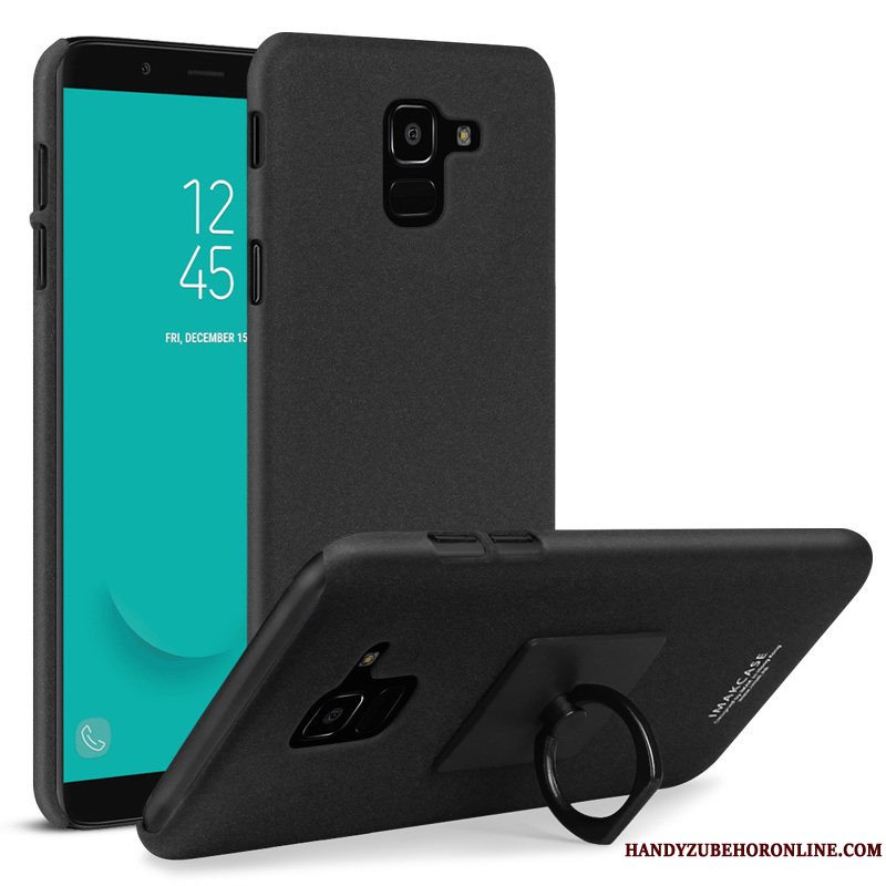 Etui Samsung Galaxy J6 Beskyttelse Blå Nubuck, Cover Samsung Galaxy J6 Denim Telefon