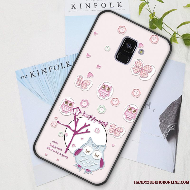 Etui Samsung Galaxy J6 Cartoon Elskeren Smuk, Cover Samsung Galaxy J6 Kreativ Anti-fald Blå