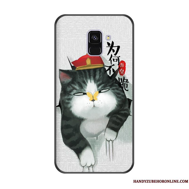 Etui Samsung Galaxy J6 Cartoon Net Red Anti-fald, Cover Samsung Galaxy J6 Blød Ny Smuk