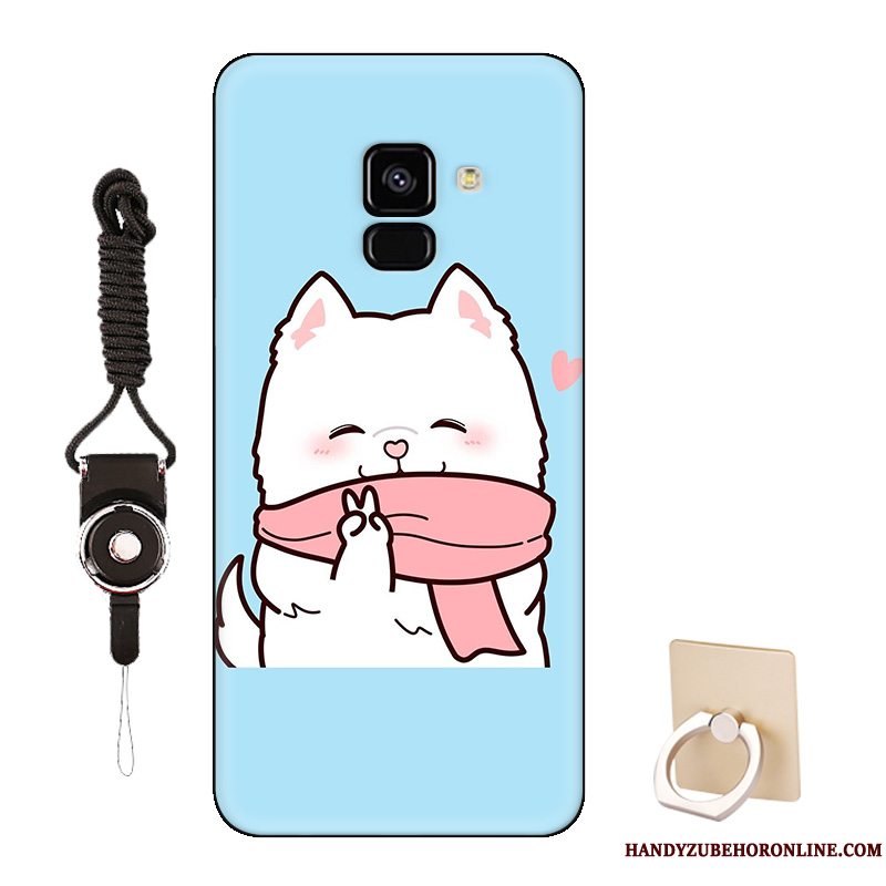 Etui Samsung Galaxy J6 Silikone Blå Europa, Cover Samsung Galaxy J6 Cartoon Telefon