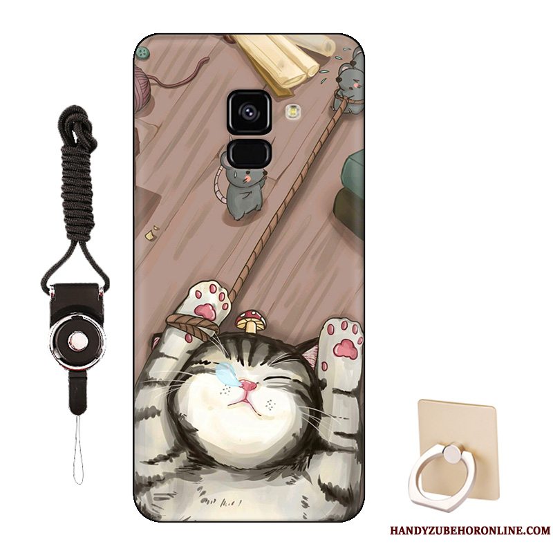 Etui Samsung Galaxy J6 Silikone Blå Europa, Cover Samsung Galaxy J6 Cartoon Telefon