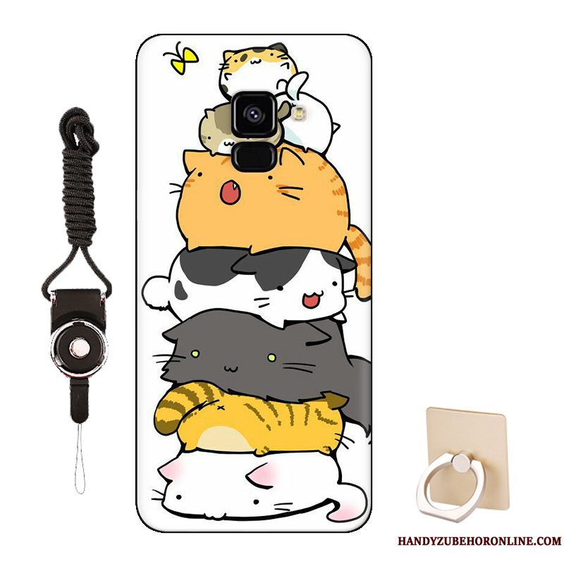 Etui Samsung Galaxy J6 Silikone Blå Europa, Cover Samsung Galaxy J6 Cartoon Telefon