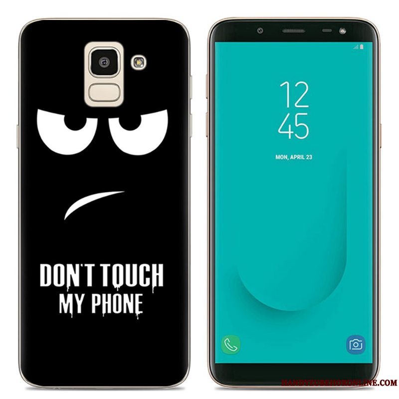 Etui Samsung Galaxy J6 Silikone Telefongennemsigtig, Cover Samsung Galaxy J6 Cartoon Lyserød Europa