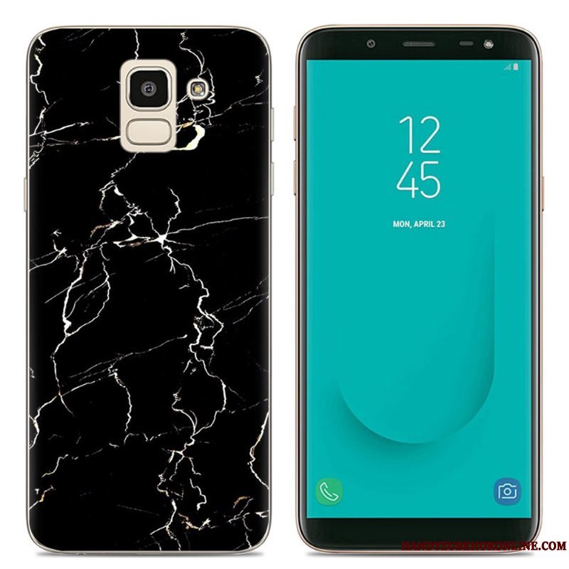 Etui Samsung Galaxy J6 Silikone Telefongennemsigtig, Cover Samsung Galaxy J6 Cartoon Lyserød Europa