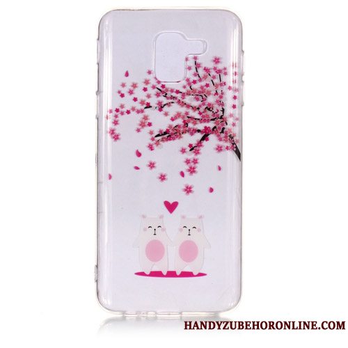 Etui Samsung Galaxy J6 Silikone Telefonhængende Ornamenter, Cover Samsung Galaxy J6 Tasker Anti-fald