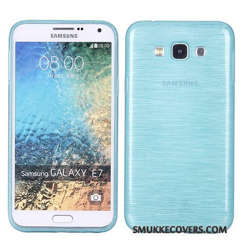 Etui Samsung Galaxy J7 2015 Silikone Silke Telefon, Cover Samsung Galaxy J7 2015 Tasker Lyserød