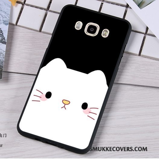 Etui Samsung Galaxy J7 2016 Cartoon Telefonny, Cover Samsung Galaxy J7 2016 Silikone Rød