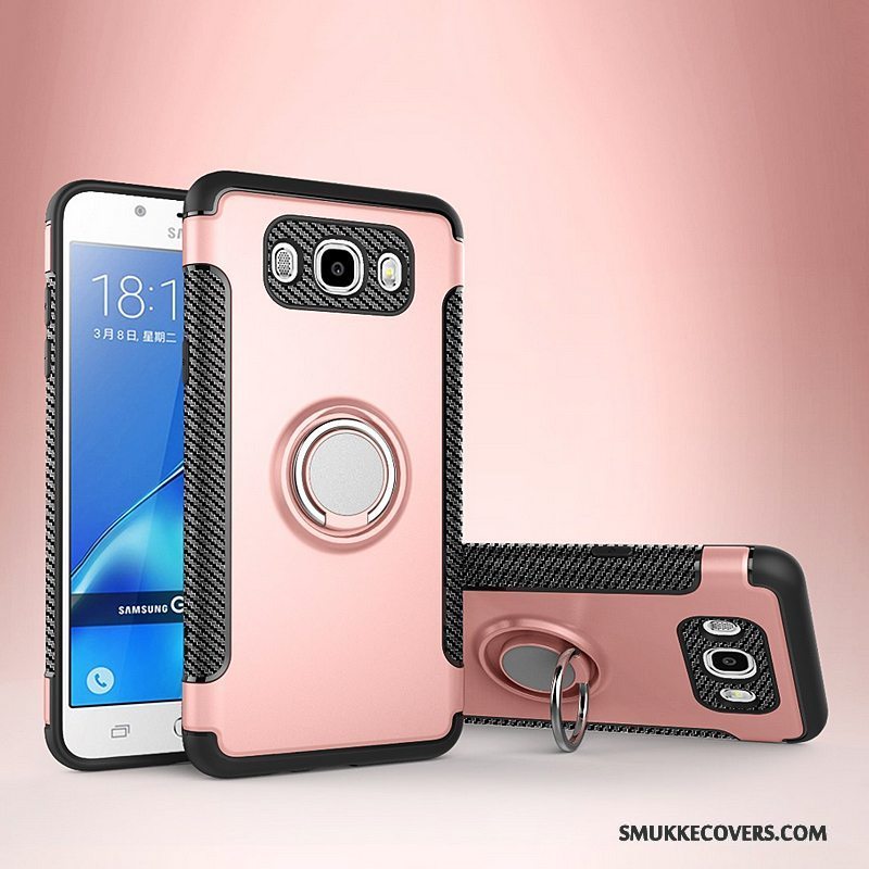 Etui Samsung Galaxy J7 2016 Læder Bil Magnetisk, Cover Samsung Galaxy J7 2016 Support Telefonanti-fald