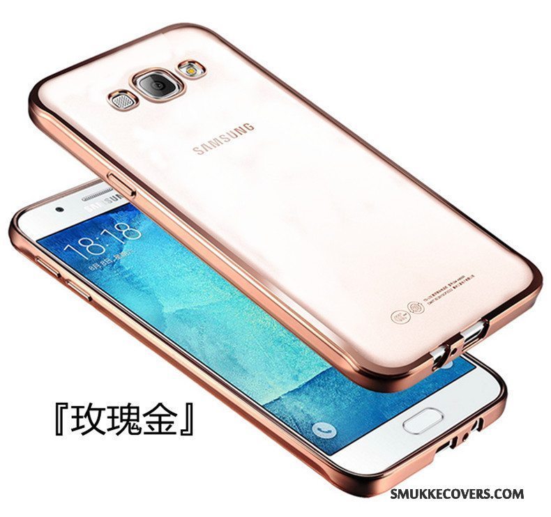 Etui Samsung Galaxy J7 2016 Silikone Belægning Telefon, Cover Samsung Galaxy J7 2016 Blød Gennemsigtig Anti-fald