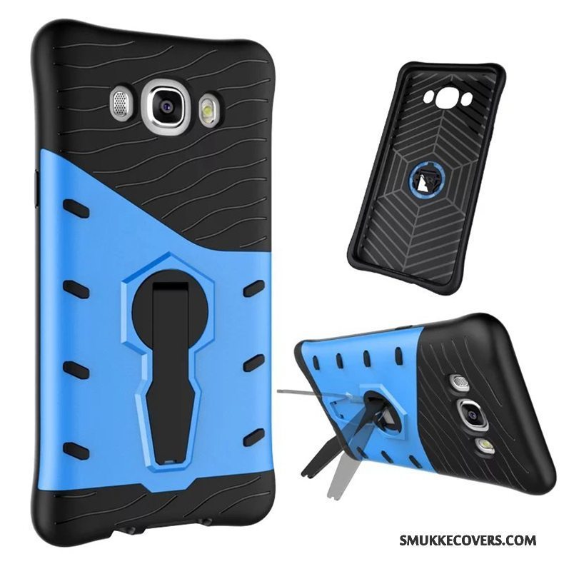 Etui Samsung Galaxy J7 2016 Support Anti-fald Rød, Cover Samsung Galaxy J7 2016 Tasker Telefon