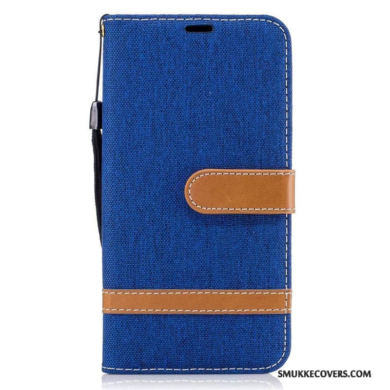 Etui Samsung Galaxy J7 2017 Beskyttelse Denim Rød, Cover Samsung Galaxy J7 2017 Folio