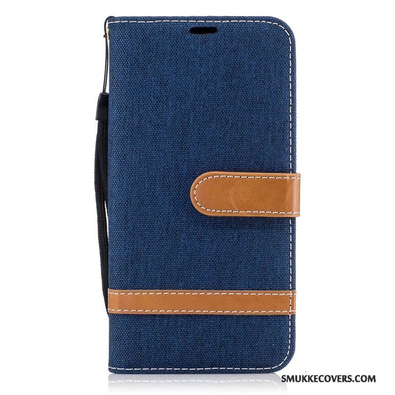 Etui Samsung Galaxy J7 2017 Beskyttelse Denim Rød, Cover Samsung Galaxy J7 2017 Folio