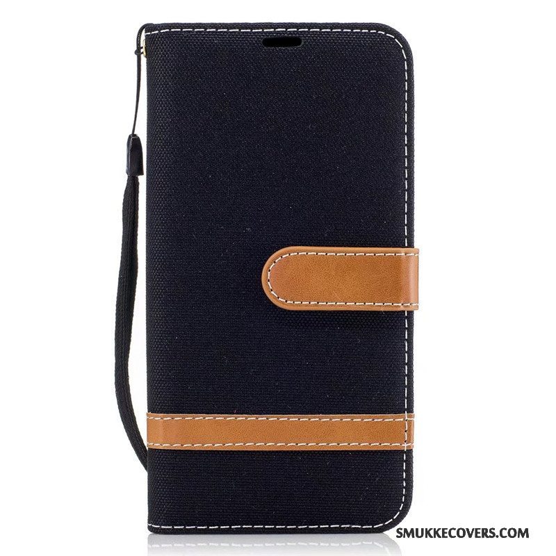 Etui Samsung Galaxy J7 2017 Beskyttelse Denim Rød, Cover Samsung Galaxy J7 2017 Folio