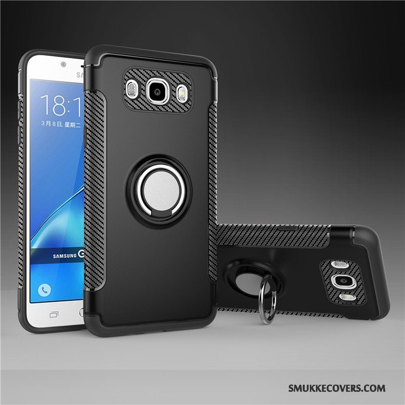 Etui Samsung Galaxy J7 2017 Beskyttelse Rød Anti-fald, Cover Samsung Galaxy J7 2017 Tasker Armour Ring