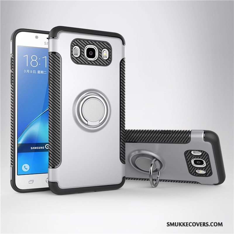 Etui Samsung Galaxy J7 2017 Beskyttelse Rød Anti-fald, Cover Samsung Galaxy J7 2017 Tasker Armour Ring