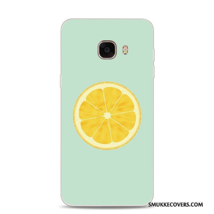 Etui Samsung Galaxy J7 2017 Blød Gul Telefon, Cover Samsung Galaxy J7 2017 Relief Citron